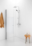 Poolringikujuline du&scaron;iuks IDO Showerama 10-41 800, osaliselt mattklaas