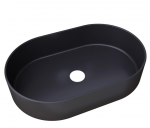 Kraanikauss Masterjero Trapani, keraamika, 60 cm x 38 cm x 12,5 cm, must