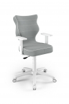 Ergonoomiline laste tool Petit ,,Duo", suurus 5, hall / valge, triibuline