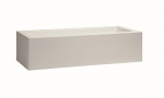 Nicoli 45x20x12cm lillepott Minos Cassetta 45 valges v&auml;rvitoonis