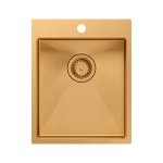 Valamu Quadron RUSSEL 90, HB4050PVDBSC1, ruumis&auml;&auml;stliku sifooniga, vask