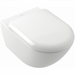 Seinale riputatud tualett Villeroy & Boch Antao Twist-flush CeramicPlus kattega ja pehmelt sulguva kaanega, 4674T0R1 + 8M67S1R1