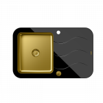 Valamu Quadron GLEN 211 HB8078SC3FG1_P2O, 780x500x190 must/vask