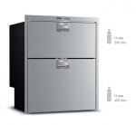 Paigaldatud on kahe sahtliga k&uuml;lmik Vitrifrigo DW210 OCX2 RFX (paatide, jahtide jaoks)