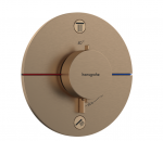 Peidetud termostaatsegisti Hansgrohe ShowerSelect Comfort S, 15556140, poleeritud pronks