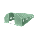 Tugevdatud kattekilega kasvuhoone, 48 m2, 4x12 m, roheline
