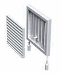 Siibriga ventilatsioonirest 154x154 MV100RS