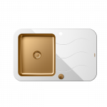 Valamu Quadron GLEN 211 HB8078SB3FC1_P2O, 780x500x190 valge/vask