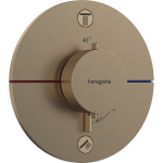 Peidetud termostaadiga du&scaron;isegisti Hansgrohe ShowerSelect Comfort S, 15554140, poleeritud pronks