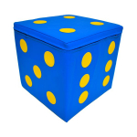 Pehme kuup 30 x 30 x 30 cm sinine
