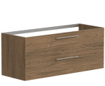 Kahekordse kraanikausi all olev kapp Kame Gama, BUD/12-3DR/48-PO, 120 cm, su push to open
