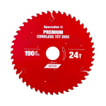 SPECIALIST+ saeketas Cordless 190x24Tx30mm