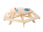Hexagonal table for children