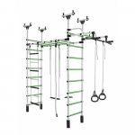 Kahekordne spordikompleks (v&otilde;imlemissein) ELEPHANT valge-roheline, 235-293x52,5cm