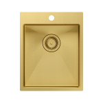 Valamu Quadron RUSSEL 90, HB4050PVDBSG1, ruumis&auml;&auml;stliku sifooniga, kuld