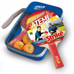 Atemi Strike lauatennise komplekt, 2 reketit + 3*** pallid + vutlar