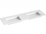 Topeltkraanikauss Kame CORIAN, CN1600465-D-BS, 160 cm, balta matinė