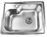 Roostevabast terasest valamu D5645P sifooniga