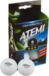 Lauatennise pallid Atemi 3* valge 1300.533, (pakis 6 tk)