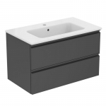 Seinale kinnitatav vannitoakapp kraanikausiga Ideal Standard Connect E, K8699Y2, matt antratsiit