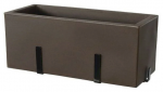 Teraplast 60x25x25cm riputatav istutuskast alustaldrikuga KIT Schio Cassa 60, pronksv&auml;rv