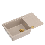 Sisseehitatud valamu Quadron EVAN 136 XL, HCQE58650U2_PVDG1_P2O, pearl beige