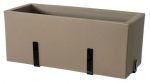 Teraplast 60x25x25cm ripppott koos alusena KIT Schio Cassa 60, cappuccino v&auml;rv