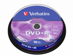 Verbatim 43498 DVD+R AZO 4.7GB 16X matt h&otilde;bedase pinnaga plaadid (10 tk pakis)