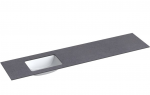 Valamu koos t&ouml;&ouml;pinnaga Kame Universal, WP/20-3/H11-P3-L, 200 cm