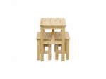 Children's table with benches