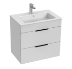 Valamuga kapp JIKA CUBE H4536021763001, valge, 65x43 cm