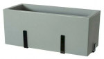 Teraplast 60x25x25cm riputatav istutuskast alustaldrikuga KIT Schio Cassa 60, betooniv&auml;rv