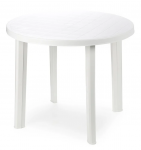 V&auml;lilaud Diana Tondo, valge, 90 cm x 90 cm x 72 cm