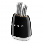 Knife set with stand SMEG KBSF02BL, 7 parts