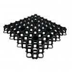 Muru - murukorv Stella Green 3,9 cm x 50 cm x 50 cm, must