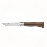 Opinel No.9 roostevabast terasest Walnut taskunuga p&auml;hklipuust k&auml;epidemega