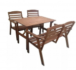 V&auml;lim&ouml;&ouml;bli komplekt Garden Set, pruun, 4 istekohta