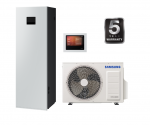SAMSUNG &otilde;hk-vesi 9.0/8.7 kW SPLIT soojuspumba KOMPLEKT koos uuendatud 200 l paagiga, leedukeelse juhtimise ja integreeritud WIFI-ga, NORDIC seeria, kolmefaasiline