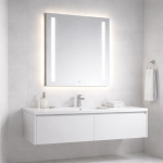 Peegel AA002 LED-valgustusega 800x700x40