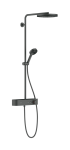 Du&scaron;ikomplekt Hansgrohe Pulsify S Showerpipe 260, ShowerTablet Select 400, 24221349, poleeritud must kroom