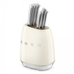 Knife set with stand SMEG KBSF02CR, 7 parts