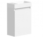 Vannitoa kraanikauss KAMĖ MINI, BU/40x22-L/D02-MN, 1 uksega, vasakpoolne, 40 cm