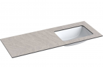 Valamu koos t&ouml;&ouml;pinnaga Kame Universal, WP/12-3/H12-P3-R, 120 cm