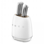 Knife set with stand SMEG KBSF02WH, 7 parts