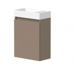 Vannitoa kraanikauss KAMĖ MINI, BU/40x22-L/D15-MN, 1 uksega, vasakpoolne, 40 cm