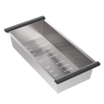 Pesumasina t&uuml;hjenduspann Quadron BSK-42520S, 425 x 200 x 60 mm, terasest