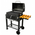 S&ouml;egrill, 113.5 x 50 x 107 cm, malmist restidega, pruun