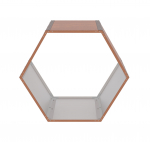 K&uuml;ttepuud G21 HEX 53 - 92 x 60 cm, pruun