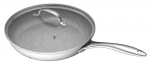 Frying pan G21 Gourmet Miracle 28 cm with lid, stainless steel / greblon, 60022156