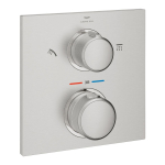 Peidetud termostaatsegisti GROHE SPA Allure 29181DC2 kahesuunalise &uuml;mberl&uuml;litiga, Supersteel
